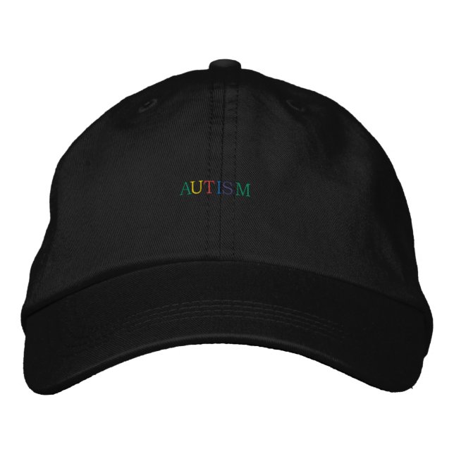 Casquette brodé sensibilisation sur l'autisme (Devant)