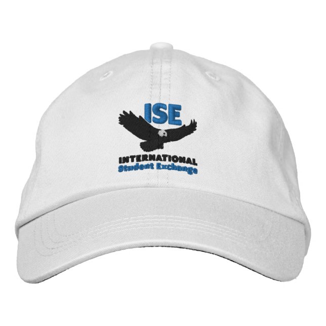 Casquette brodé Unisex blanc (Devant)