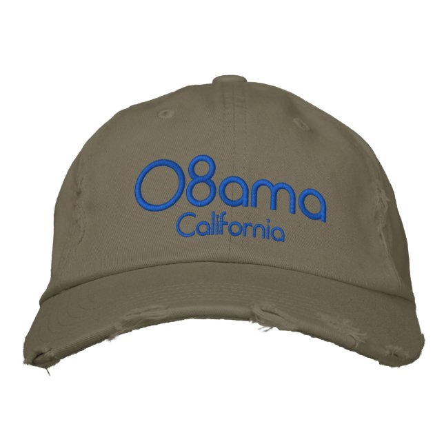 Casquette Brodée 08bama, Californie (Devant)