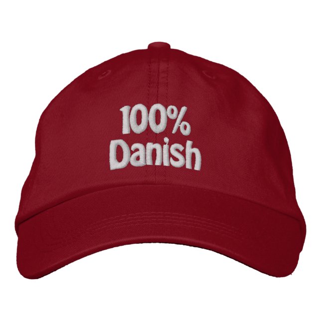 Casquette Brodée 100 % danois (Devant)