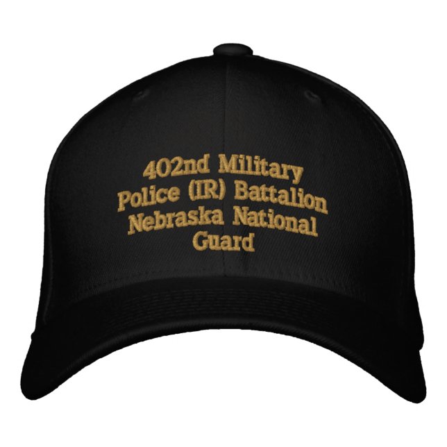Casquette Brodée 402e Bn de la Police Militaire. (Devant)