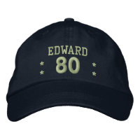 80 Anniversaire Nom personnalisé NAVY GREEN V76B