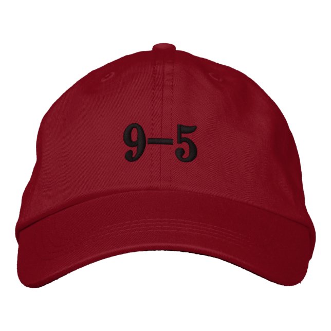 CASQUETTE BRODÉE 9-5 (Devant)