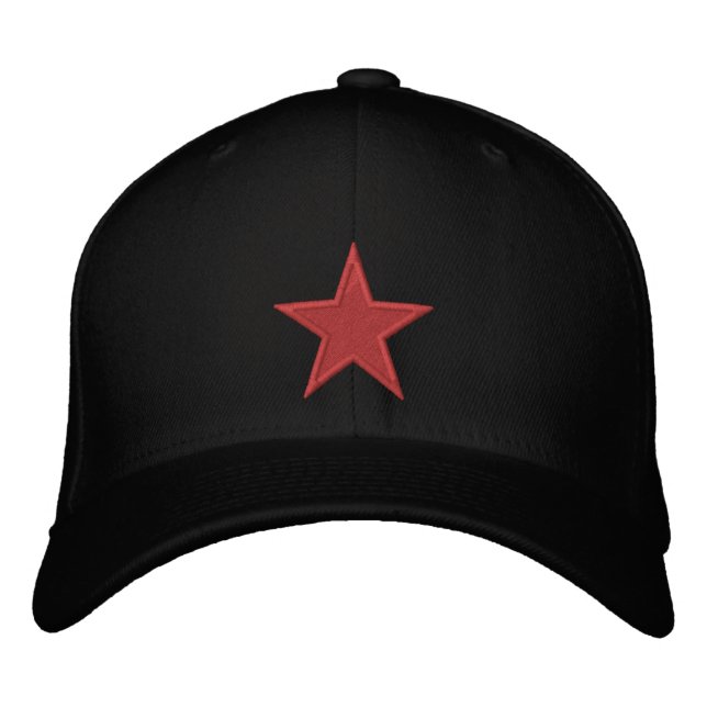 Casquette Brodée A Red Star Of Anarchy (Devant)