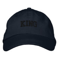 Casquette brodée à visière attrayante au nom du ro