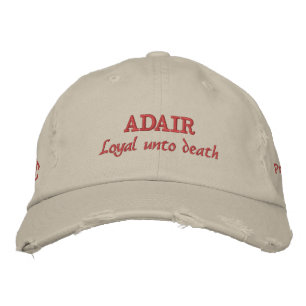 Casquette Brodée Adair Clan Motto Personnalisé