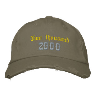 Casquette Brodée Ado élégant deux mille 2000