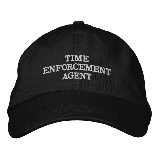 CASQUETTE BRODÉE AGENT D'APPLICATION DU TEMPS (Devant)