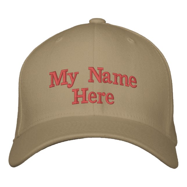 Casquette Brodée Ajouter votre nom ou votre texte Choisir la couleu (Devant)