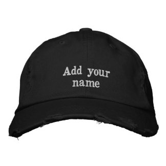 Casquette Brodée Ajoutez votre nom élégant et brodé