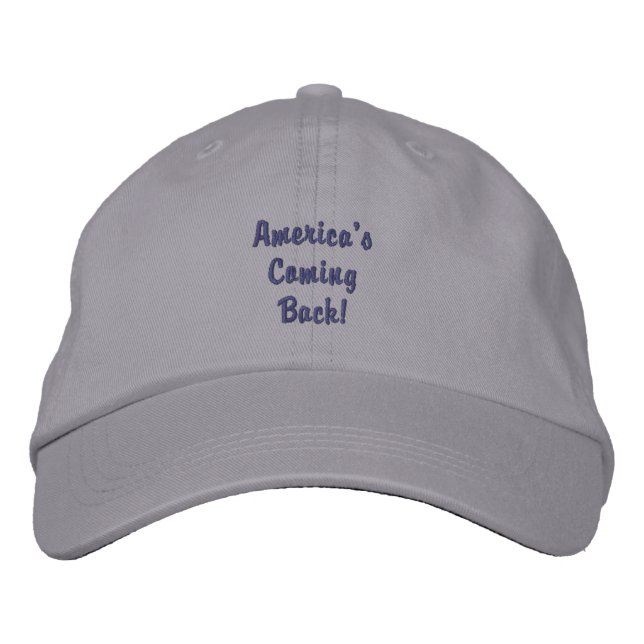 Casquette Brodée Amérique - Retour (Devant)