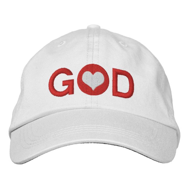 Casquette Brodée Amour Coeur Dieu (Devant)