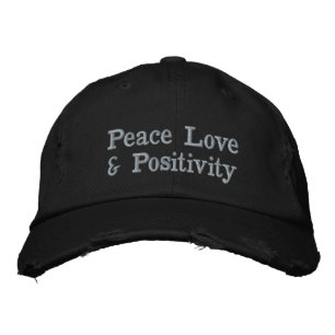 Casquette Brodée Amour de paix de chapeau et collection de