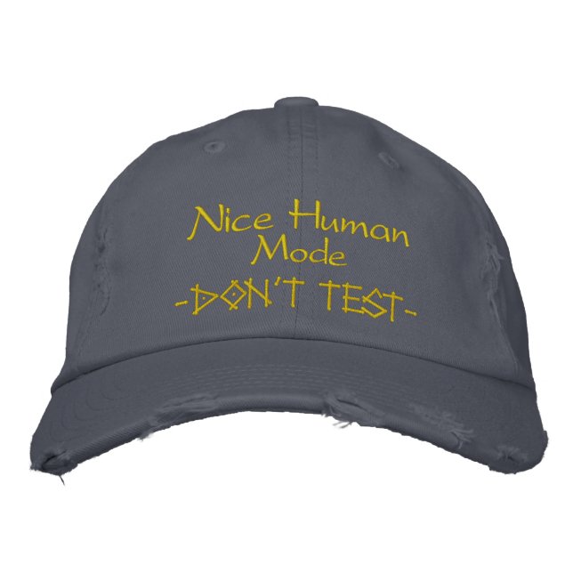 Casquette Brodée Amusant Humoristique (Devant)