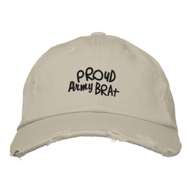 Casquette Brodée Amusement de la famille de l'armée (Devant)