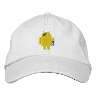 Casquette Brodée Android Robot Pirate Broderie