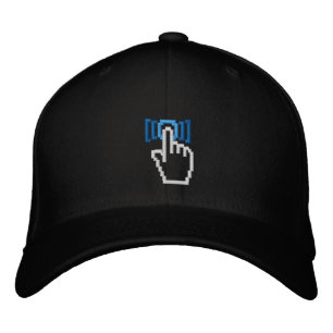 Casquette Brodée Appuyez Sur Le Bouton
