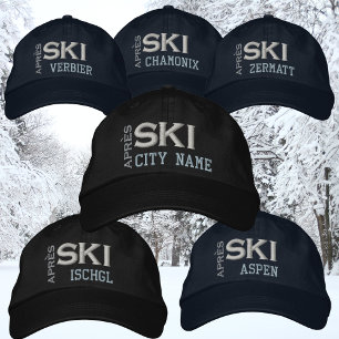 Casquette Brodée Après ski station ville vacances d'hiver