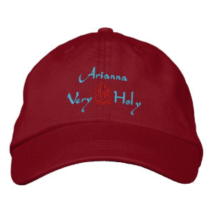 Casquette Brodée Arianna Nom Avec Italien Signifiant Vert
