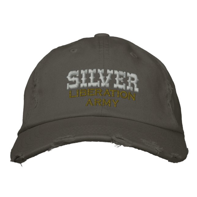 Casquette Brodée Armée de libération de l'ARGENT, (Devant)