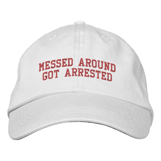 Casquette Brodée Arrestation (Devant)