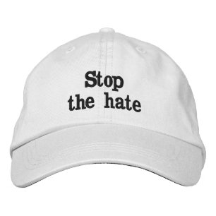 Casquette Brodée Arrêtez la haine