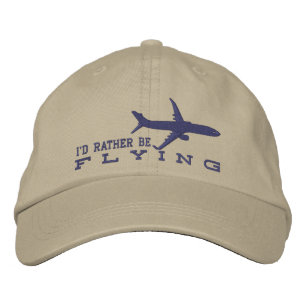 Casquette Brodée Avion Avion Avion Jet Silhouette Plutôt Voler