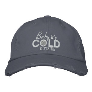 Casquette Brodée Baby It's Cold Outside Snow Embroidery