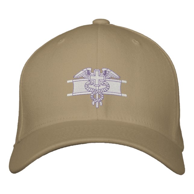 Casquette Brodée Badge Médicale Expert Field (Devant)