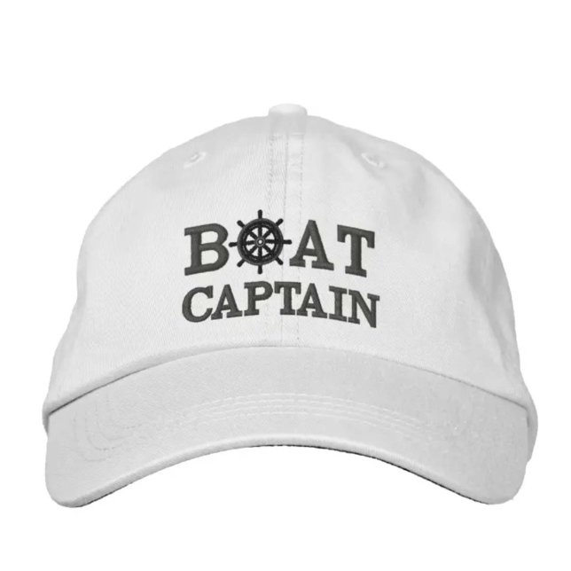 Casquette Brodée Bateau de croisière nautique Capitaine Custom (Créateur téléchargé)