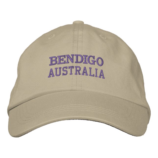 Casquette Brodée BENDIGO AUSTRALIE casquette, (Devant)