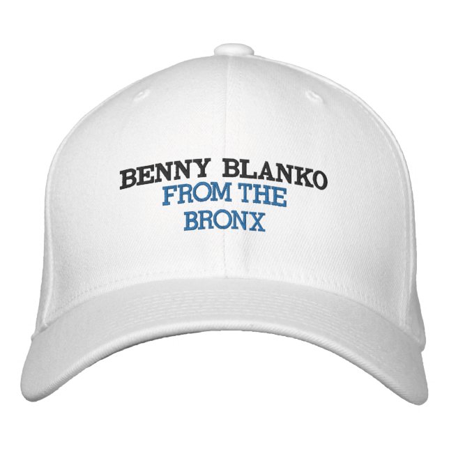 Casquette Brodée Benny Blanco du Bronx (Devant)