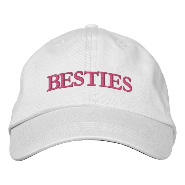 Casquette Brodée Besoins Meilleurs amis Typographie moderne Custom (Devant)