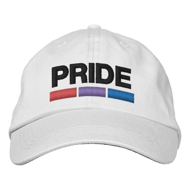Casquette Brodée Bi Pride (Devant)
