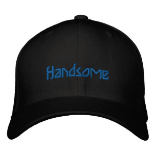 Casquette Brodée Black Color Handsome Flexfit Wool Sports
