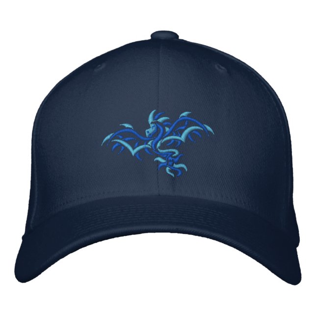 CASQUETTE BRODÉE BLUE DRAGON BLEU (Devant)