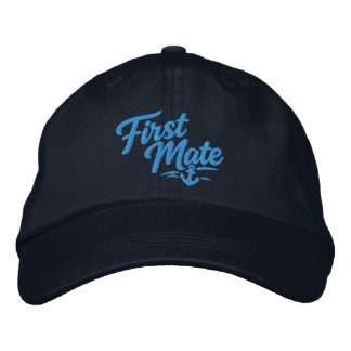 Casquette Brodée Boats First Mate Sailor Simple Bold Typography