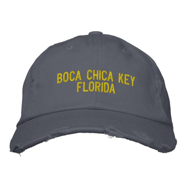 Casquette Brodée Boca Chica Key, Floride (Devant)