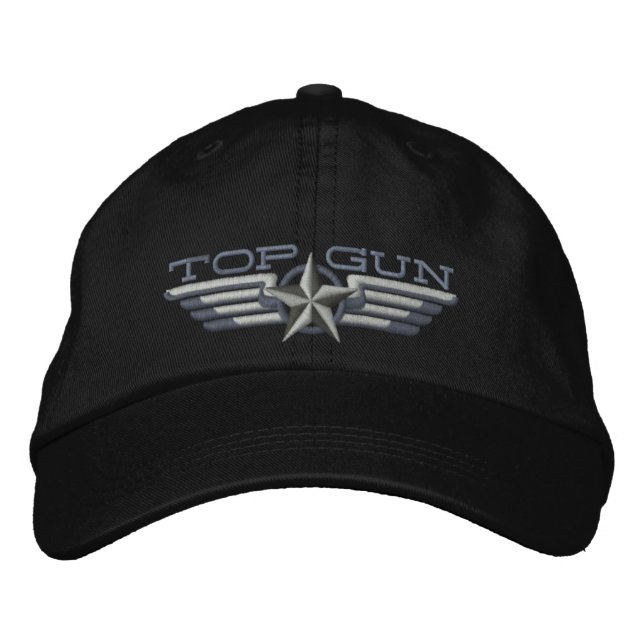 Casquette Brodée Bonnes ailes du pilote d'insigne étoile (Devant)