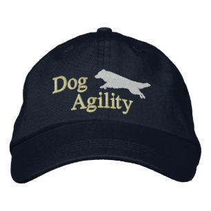 Casquette Brodée Bordure d'agilité Collie foncé