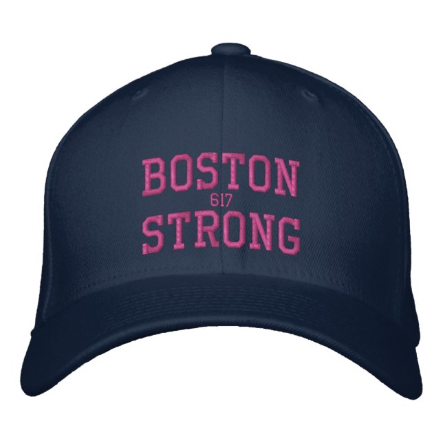 Casquette Brodée Boston Strong (Devant)