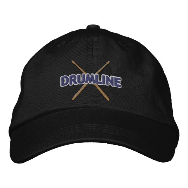 Casquette Brodée Boutons à tambours traversés (Devant)