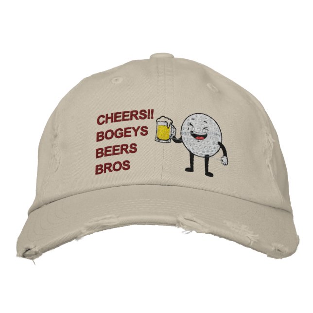 Casquette Brodée Bravo ! ! Bogeys Beers Bros Funny Golf (Devant)