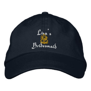 Casquette Brodée Bridesmaid Marine Mariage