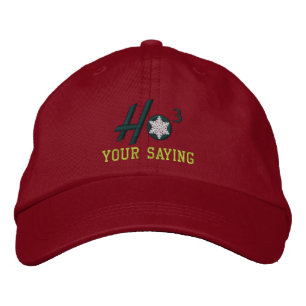 Casquette Brodée Brodé Ho Ho Ho Snowflake personnalisé