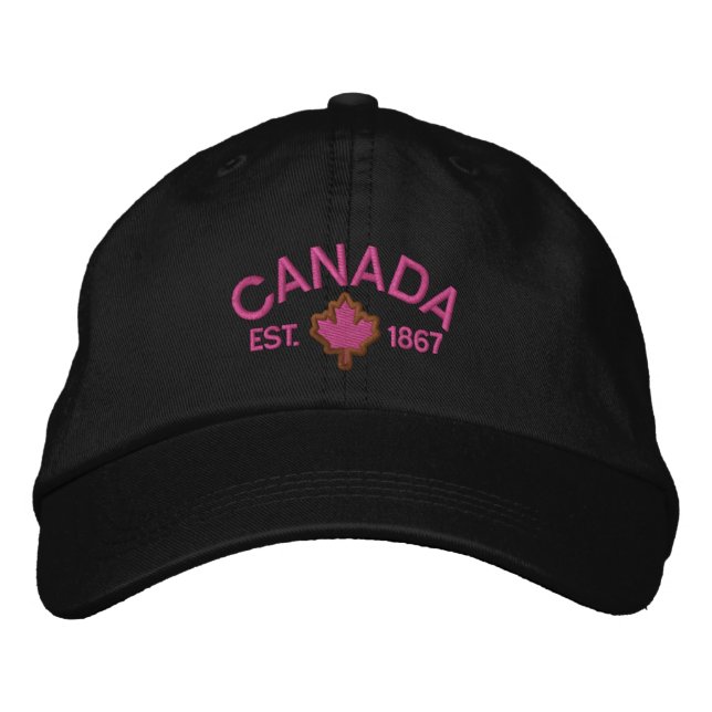 Casquette Brodée Broderie de l'anniversaire du Canada Canada (Devant)