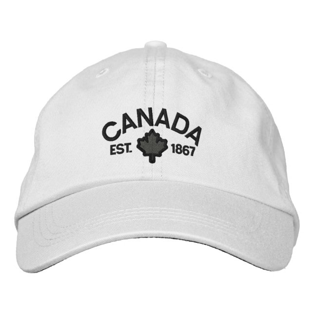 Casquette Brodée Broderie de l'anniversaire du Canada Canada (Devant)