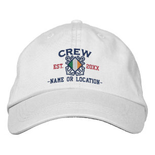Casquette Brodée Broderie nautique de l'équipage du pavillon irland