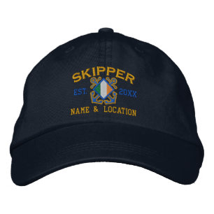 Casquette Brodée Broderie nautique de skipper irlandais personnalis