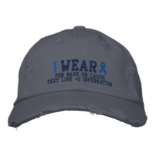 Casquette Brodée Broderie personnalisée de sensibilisation au ruban
